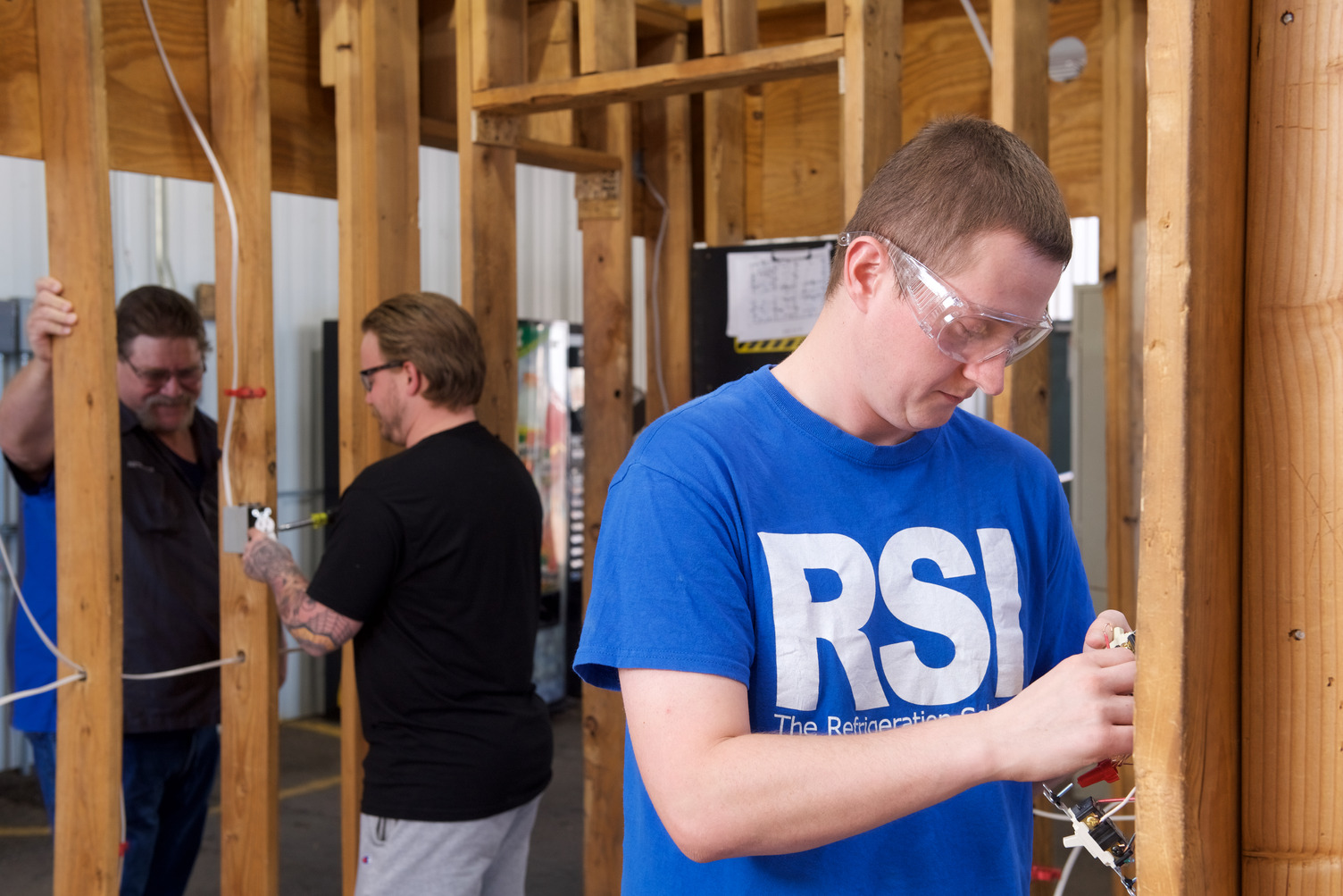 Electrician student in training at RSI